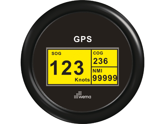 GPS-Speedo-Digital schwarz