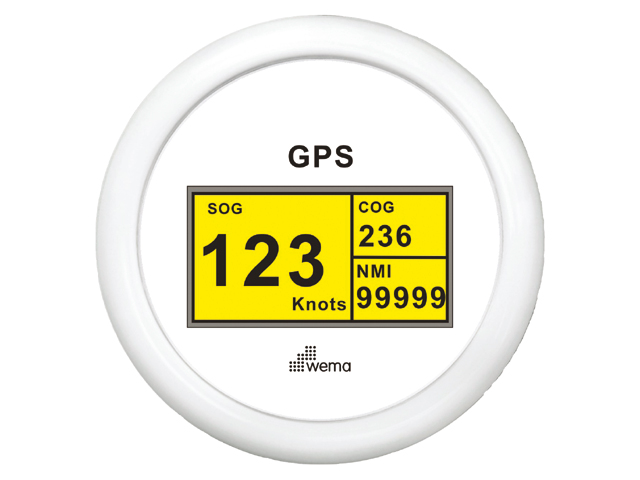 GPS-Speedo-Digital weiß