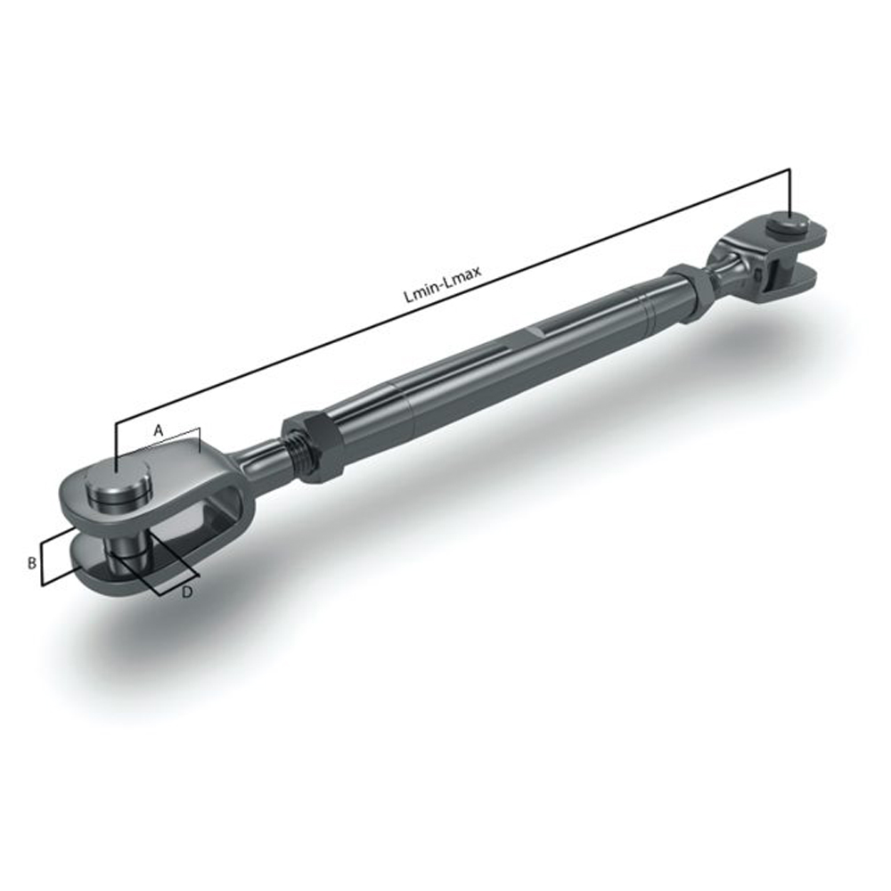 OS Wantenspanner Gabel / Gabel mit 1/4" UNF Gewinde