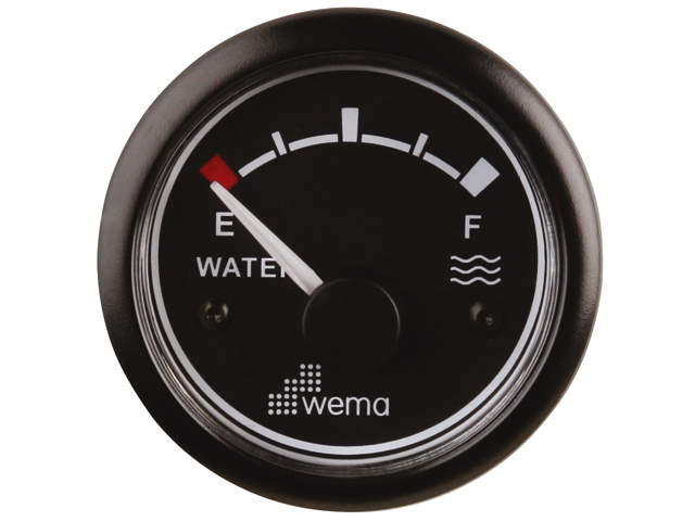 Wema Tankanzeige für Wasser 12/24V schwarz