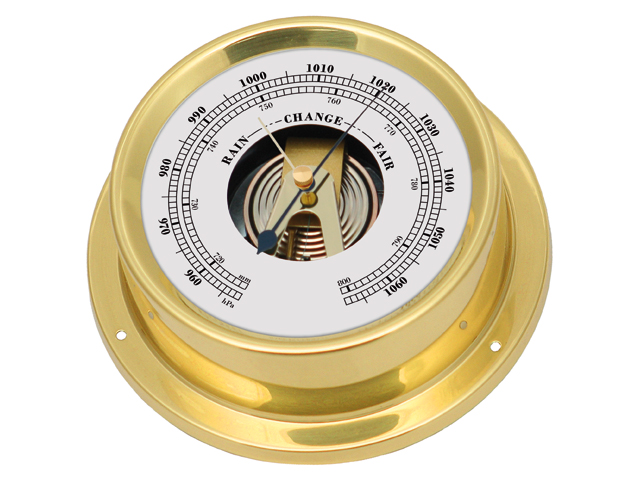 Barometer 100x125mm Messing