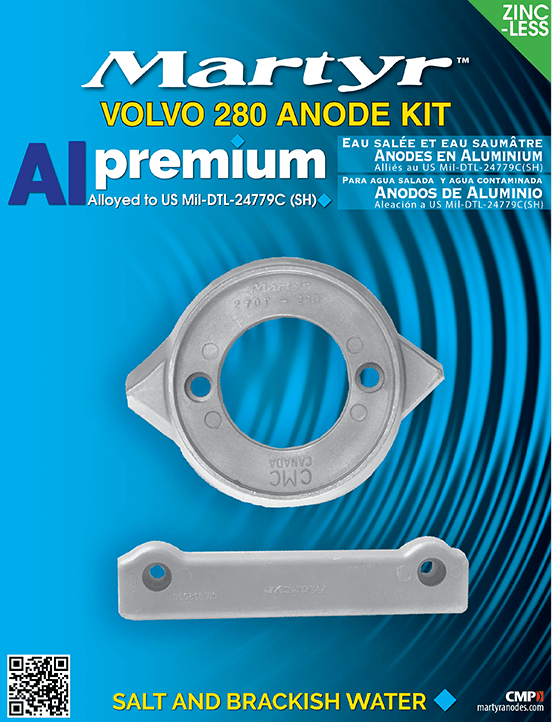 Aluminium Anodensatz für Volvo Penta 280