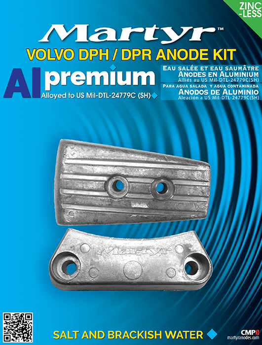 Aluminium Anodensatz für Volvo Penta DPH / DPR