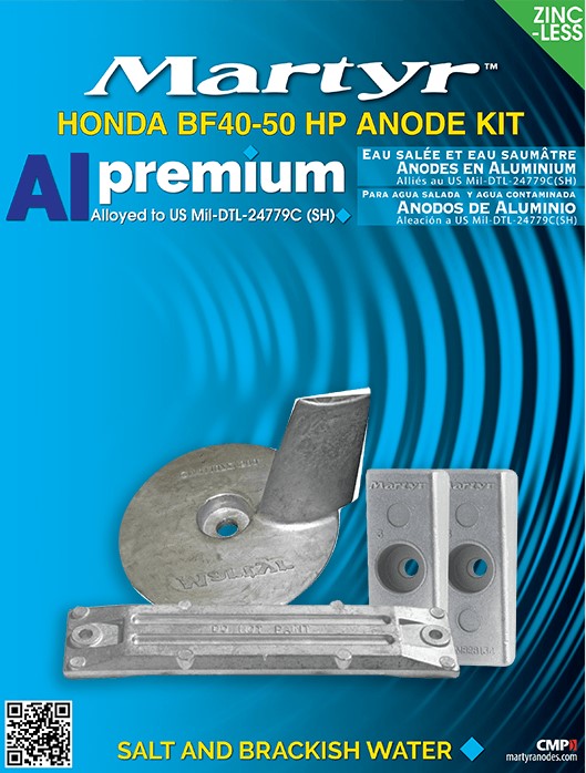 Honda Aluminium Anodensatz für BF40-50PS