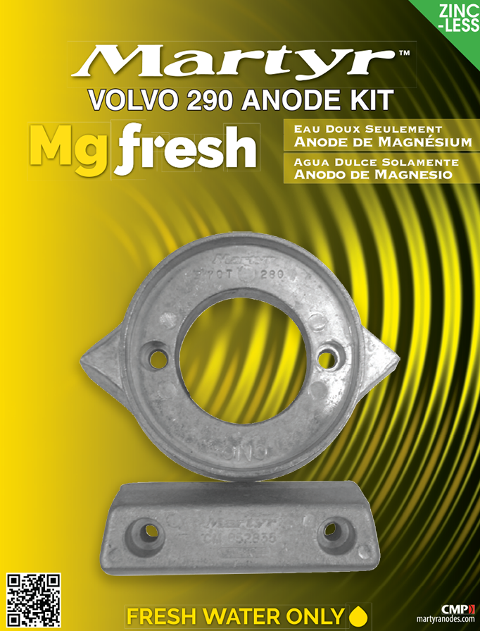 Magnesium Anodensatz für Volvo Penta 290