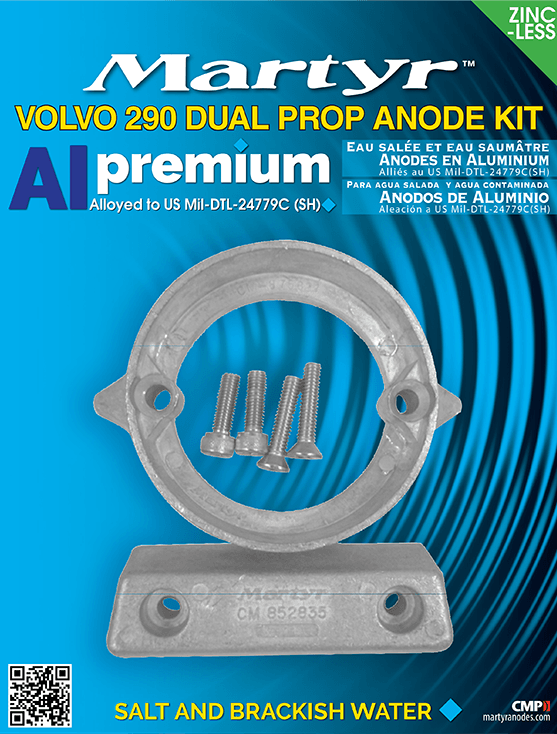 Aluminium Anodensatz für Volvo Penta 290 Duo Prop / DP