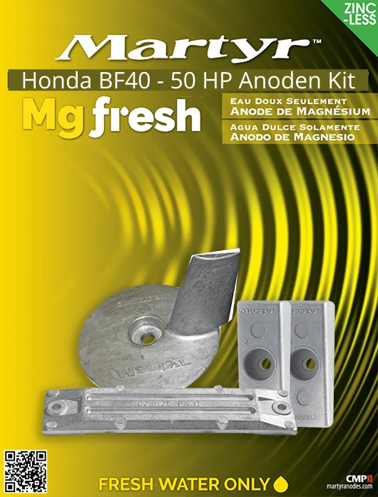 Honda Magnesium Anodensatz für BF40-50PS
