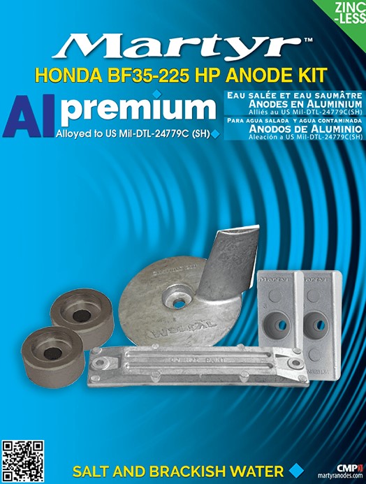 Honda Aluminium Anodensatz für BF35-225PS