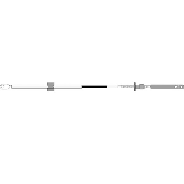 Johnson/Evinrude/OMC ab 1979 Fernbedienzug cc205 13 Fuss / 396 cm