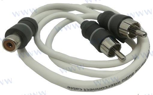 CABLE JLAUDIO "y" ADAPTADOR 1 HEMBRA A 2