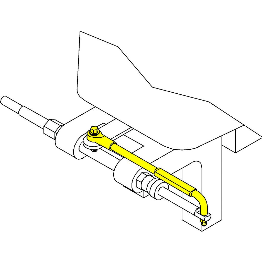 Tillerarm / universelle Gelenkstange kurze Ausführung