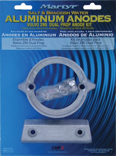 Aluminium Anode Kit Volvo 290 Duo Prop