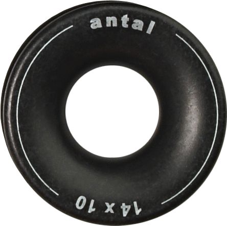 Antal Aluminium Low Friction Ringe  D1=14mm  D2=35mm  Ø=10mm  T=15mm  Gewicht 0 012kg  Arbeitslast 1600kg