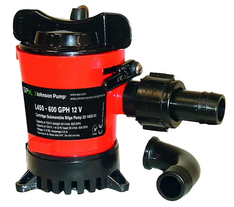 Johnson Pump L-serie Bilgepump (cartridge typ) L750  24V/1 5A  73l/min