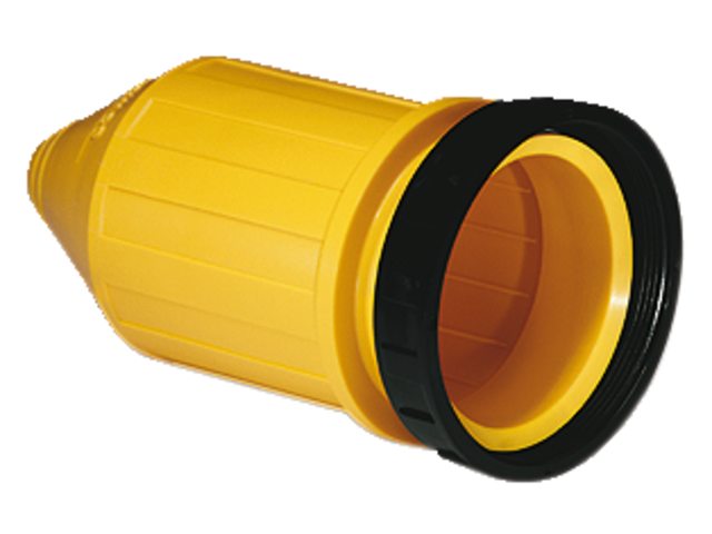 Marinco 32A Weatherproof Cover With Threaded Ring Yellow (Export version)