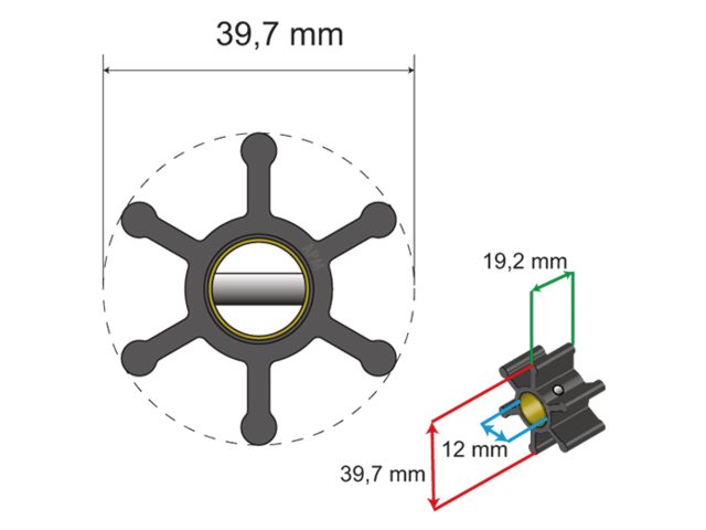 Albin Premium Impeller Kit PN 06-01-002