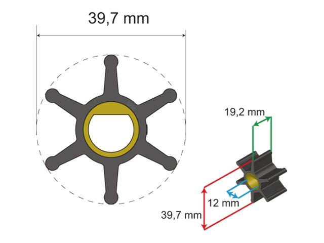 Albin Premium Impeller Kit PN 06-01-004