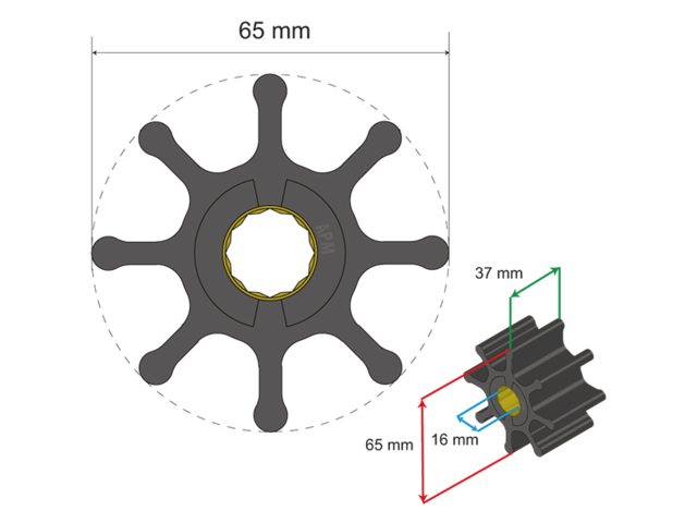 Albin Premium Impeller Kit PN 06-01-017