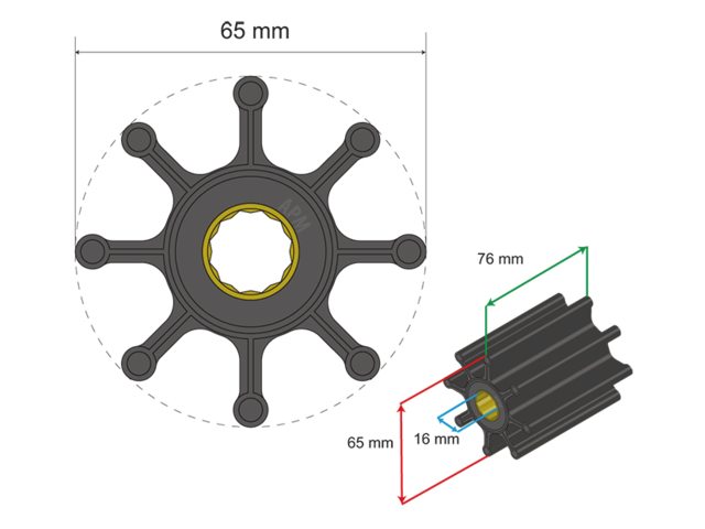 Albin Premium Impeller PN 06-02-024