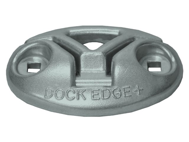 Dock Edge 89mm einklappbare Klampe grau Aluminium
