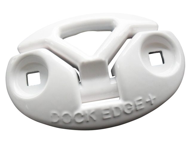 Dock Edge 89mm einklappbare Klampe weiß Aluminium