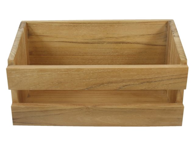 Teak Lagerregal groß 40x19.5x20cm