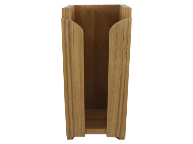 Teak Flaschen- und Becherhalter 11.5x25.5x11cm