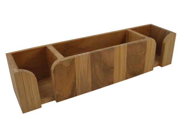 Teak Becher- und Tassenhalter mit Lagerreagl 40x10x9cm