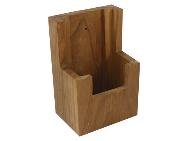 Teak Halter für Funkgerät 8.2x6.3x13.5cm