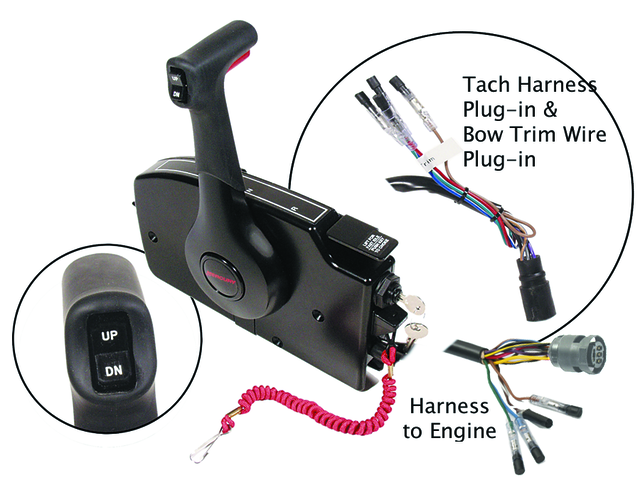 Mercury Fernschaltung Elektrostarter – mit Power Trim