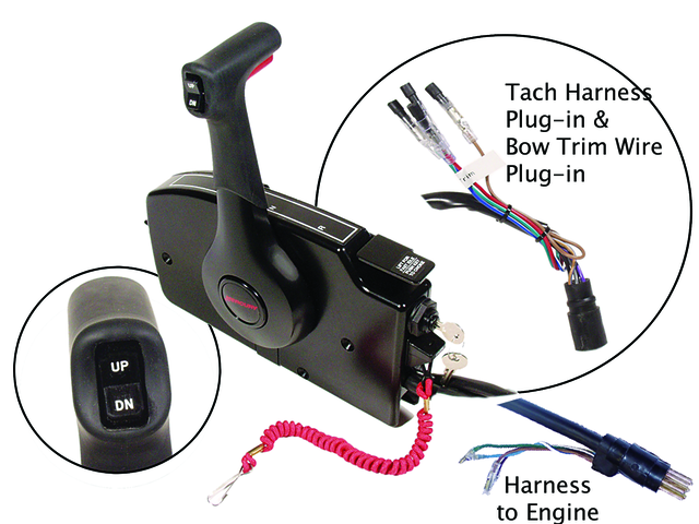 Mercury Fernschaltung Elektrostarter – mit Power Trim