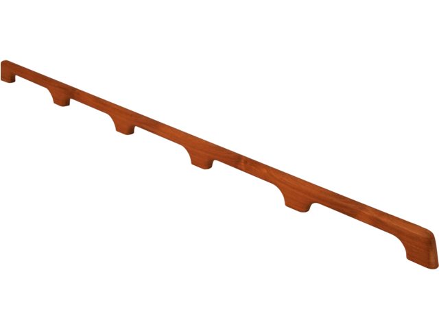 Teak Handlauf 5-Griff Länge 1345mm