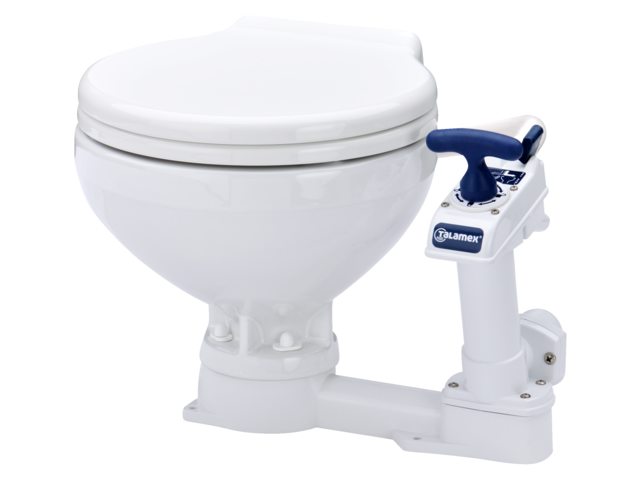 Talamex Bordtoilette / Bootstoilette mit Handpumpe Superkompakt