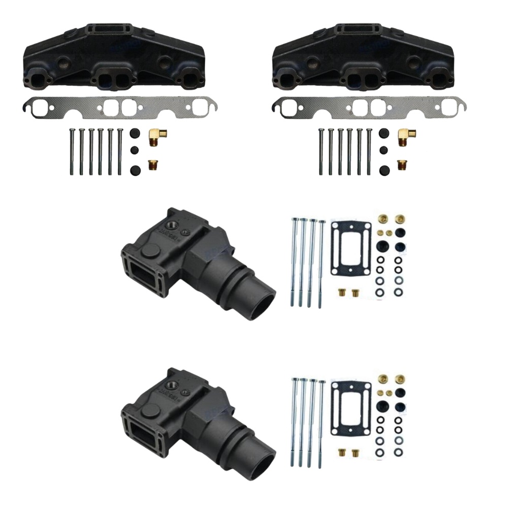 5.0L/5.7L Abgassammler, Abgaskrümmer Satz Volvo Penta / OMC 3847501,3863061