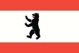 Berlin Flagge  20x30cm