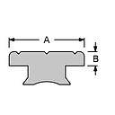 Antal Aluminium Automatic" T-Track ( 40x8 ) for Fallenschlitten  Lochmaß Ø=8mm"