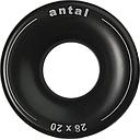 Antal Aluminium Low Friction Ringe  D1=28mm  D2=70mm  Ø=20mm  T=31mm  Gewicht 0 116kg  Arbeitslast 6400kg