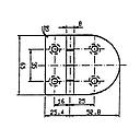 Scharnier 76.2x65mm 90°