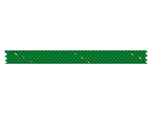 [L-01670110] Liros Racer Fall-und Schotleine 10 mm grün 1 Meter