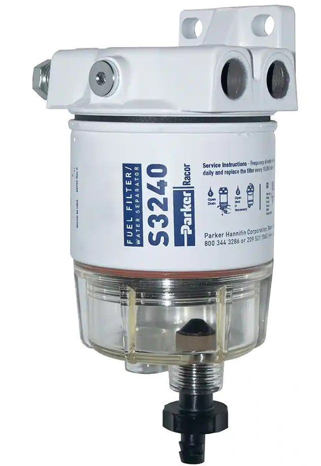 [RM-RAC120R-RAC-01] Benzin Kraftstofffilter/Wasserabscheider mit Schauglas und Ablass 113L / Std.