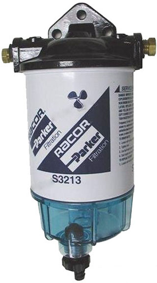 [RM-RAC320R-RAC-01] Benzin Kraftstofffilter/Wasserabscheider mit Schauglas und Ablass 227L / Std.
