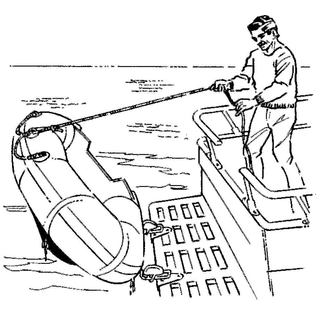 [BM-O1700036] Selbstschließende Davits für Schlauchboote