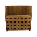 Teak Blockgitter-Regal 26.5x28x11cm