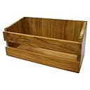 Teak Lagerregal mittel 30x14x15cm