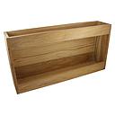 Teak Lagerregal extragroß 46.4x24.1x16.6cm