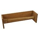 Teak Küchenrollenhalter groß 33x9.5x9.5cm