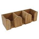 Teak Becher- und Tassenhalter 3fach 29.5x10x9cm