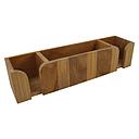 Teak Becher- und Tassenhalter mit Lagerreagl 40x10x9cm