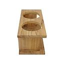 Teak Flaschenhalter 2fach 26x11.5x10.5cm