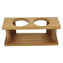 Teak Glashalter 2fach 21.5x7.5x9cm